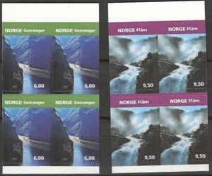 2016 Norway 2005, NK 1566-67 MNH, Fjords & Waterfalls, MI 1531-32, SC 1427-28. - Picture 1 of 1