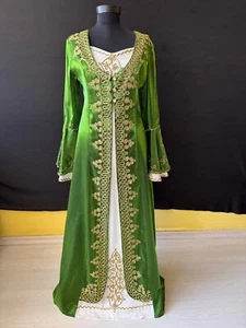 Traditional Green Bindalli Dress, Turkish Sultan Women's Costume, Ottoman Model - Bild 1 von 8