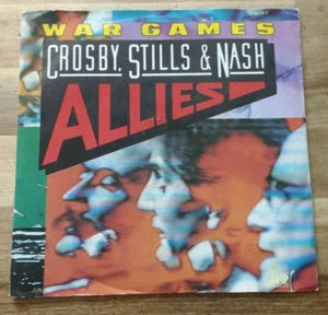 Crosby Stills & Nash War Games 7" Vinyl Single Italian Atlantic - Picture 1 of 3