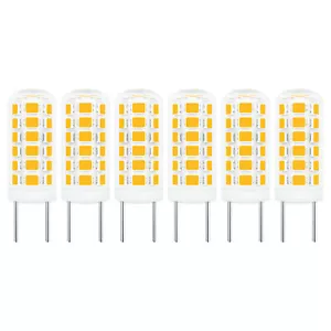 6pcs G8 LED Light 110V 39-2835 3W Soft White 2700K Glass Protection bulb #H - Picture 1 of 5