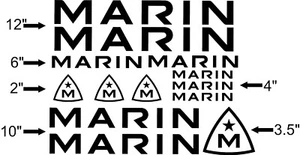 Juego de calcomanías personalizadas para cuadro de bicicleta Marin. Elige tu color. ¡Vendedor de Estados Unidos! - Imagen 1 de 10