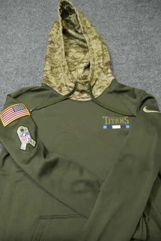 Tennessee Titans Hoodie Mens Extra Small Nike Green Salute to Service Football Cover