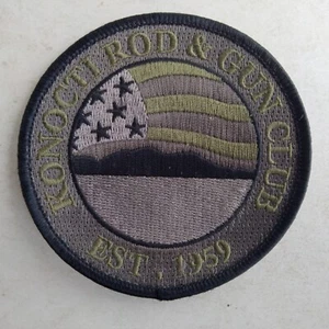 Konocti Rod And Gun Club Established 1959 Camo Shoulder Patch With Hook And - Picture 1 of 3