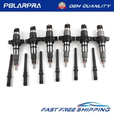 6x Diesel Fuel Injector Set 0445120238 For 2004-09 Dodge Ram Cummins 5.9L Engine - Изображение 1 из 4