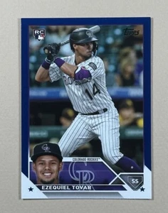 Ezequiel Tovar - 2023 Topps Series 2 - Rookie #651 - Royal Blue - Rockies - Picture 1 of 2