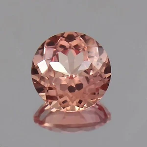 Natural Ceylon Padparadscha Sapphire Certified 6.5 Ct ROUND Cut Loose Gemstone - Picture 1 of 4