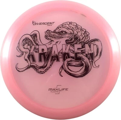 Divergent Discs Kraken - MaxLife Understable Disc Golf Fairway Driver (Pink) - Image 1 of 2