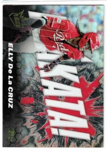 2025 Topps Elly De La Cruz LOT Plakata! #150 Future Stars Diamante & Team Foil - Picture 1 of 6