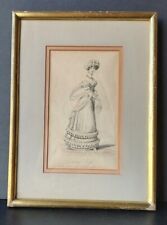 EVENING DRESS INVENTED BY MISS PIERPOINT, THE LADY'S MAGAZINE NO.7 1823 ETCHING