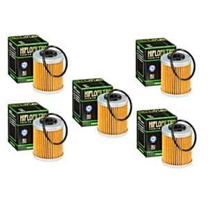 Hiflofiltro HF157 Oil Filter 5 Pack KTM 400 450 520 525 560 660 690 - Picture 1 of 2
