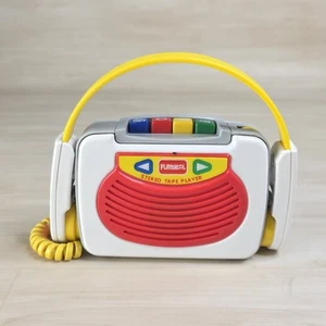 Vintage 1994 Playskool PS-425 Stereofoniczny odtwarzacz taśmowy kaseta ze słuchawkami działa - Zdjęcie 1 z 10