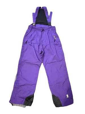 Hombres’s L Grande Helly Hansen Vintage 80’s 90’s Púrpura Traje de Nieve Pantalones Baberos Foto 1 de 4