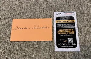 Clarke Hinkle Green Bay Packers Signed Auto Index Card JSA - Picture 1 of 2