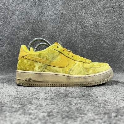 Nike Air Force 1 LV8 849345-700 Women's Sz 8.5 Kids 7Y Mineral Gold Velvet Shoes - Image 1 of 4