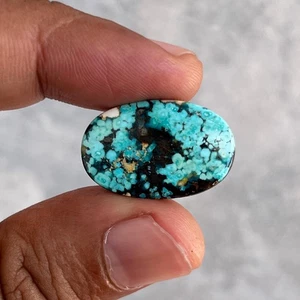 16.40 Cts Uniqur Pattern Natural Blue Persian Turquoise Loose Stone 23x15x6 mm - Picture 1 of 5