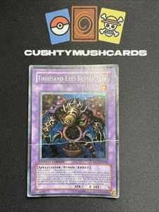 YUGIOH MIL OJOS RESTRINGIR SECRETO RARO MC1-EN004 EDICIÓN LIMITADA DAÑADO - Imagen 1 de 3