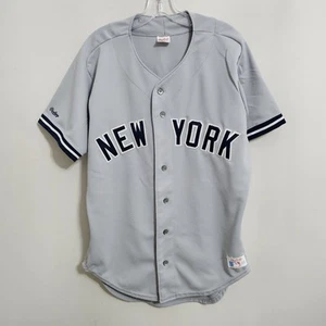 Rawlings Authentic New York Yankees MLB Jersey Vintage NY 1990s Grey Gray 44 - Picture 1 of 9