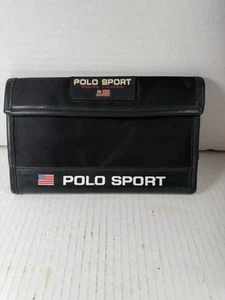 POLO SPORT RALPH LAUREN NWT Large Trifold Clutch Organizer Travel Wallet 90s - Picture 1 of 4