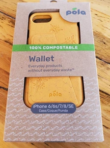 Funda blanda para teléfono Pela iPhone 6/6s/7/8/SE cubierta billetera trasera abeja miel ecológica - Imagen 1 de 6