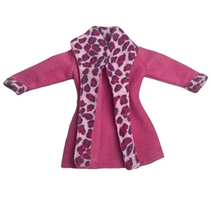 Barbie Vintage Leopard Mantel Robe Fashion Avenue rosa lila 90er Puppenkleidung - Bild 1 von 8