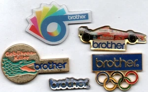 🖥Pin-Konvolut 5 PC Computer Drucker Japan Pins brother Industries Rarität 🖨️ - Bild 1 von 1