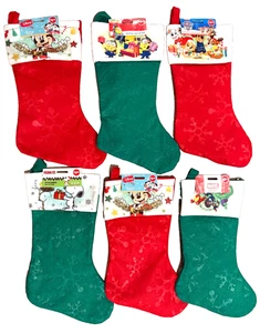 RUZ 16" Weihnachten Figuren Strümpfe rot grün Filz Snoopy Mickey Marvel Minion - Bild 1 von 9