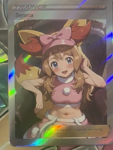 Pokemon Serena Anime Waifu Custom DIY Trainer Art Sexy Pokemon Karte - Bild 1 von 3