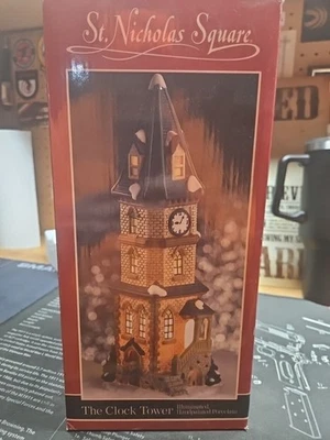 Torre de Reloj Colección Pueblo Plaza San Nicolás Vintage 1998 Incluye Bombilla y Cable Foto 1 de 4