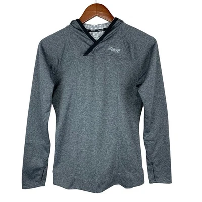 Sudadera con Capucha Zoot Pullover Para Mujer M Gris Manga Larga Correr Activo Foto 1 de 4