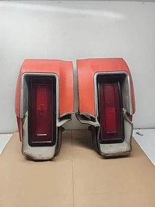 1972-1973 Olds Cutlass Taillights W/Housings Rocket Emblem OEM PAIR LH RH - Picture 1 of 8