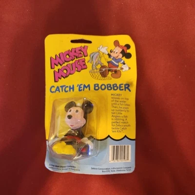 De colección. Bobber Zebco Mickey Mouse Catch’em 1994 para pesca, Disney Foto 1 de 4