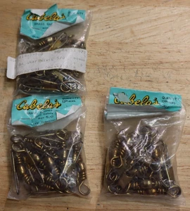 Cabela’s Swivels Brass Barrel Vintage Lot Of 3 - Size 5/0 - Vintage 36 total - Bild 1 von 3