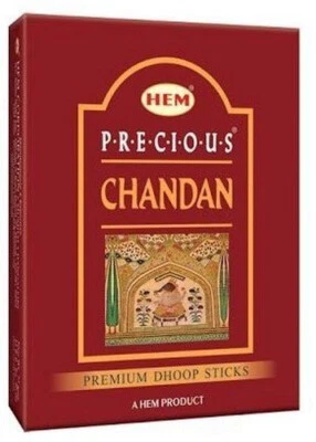 HEM Precious Chandan Fragancia Incienso Agarbatti Dhoop Hogar Frescura 120 Cono Foto 1 de 4