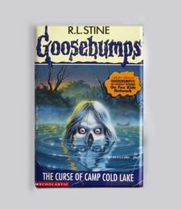 GOOSEBUMPS / THE CRUSE OF CAMP COLD LAKE - 2"x3" MAGNET (vintage book horror - Bild 1 von 4