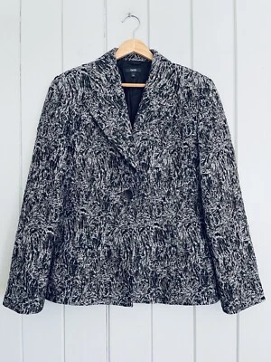 Blazer para mujer Zanella talla 14 marrón arrugado gris botón único carrera Foto 1 de 4