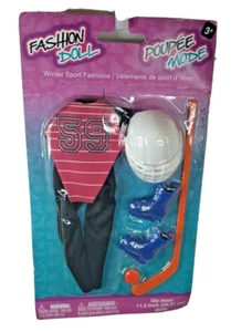 Fashion Doll Hockey Stick Puck Skates Helmet  Stanley Cup Party Cake New - Picture 1 of 6