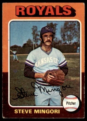 1975 TOPPS. STEVE MINGORI 100 KANSAS CITY ROYALS #544 - Image 1 of 2