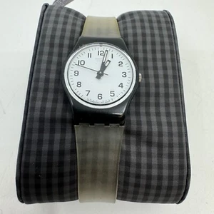 Swatch 1999 Swiss Quartz Watch With Transparent Strap & Clear Buckle - Picture 1 of 11