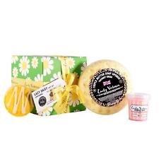 Body Care Gift Set Bath Bomb, Soap Sponge & Whip Cleansing Scented Lazy Daisy