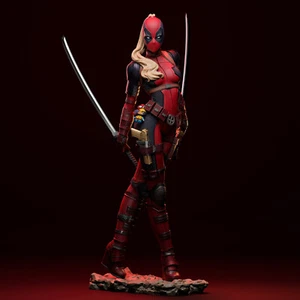 Painted Lady Deadpool Statue 1/4 Sexy Figure - Picture 1 of 4