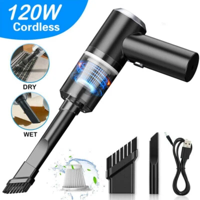 120W 6000PA Cordless Hand Held Vacuum Cleaner Mini Portable Car Auto Home Duster - Image 1 of 4