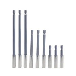 9 tlg Magnet Bithalter 60 /100 /150mm Bit Verlängerung Magnetisch Bitaufnahme - Bild 1 von 10