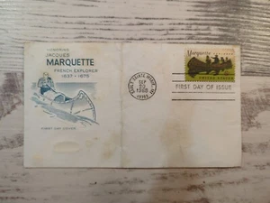 US FDC # 1356 Jacques Marquette French Explorer 1968. - Picture 1 of 1