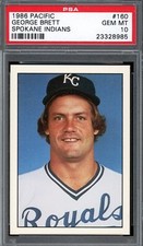 1986 Cramer Spokane Indians Baseball #160 George Brett PSA 10