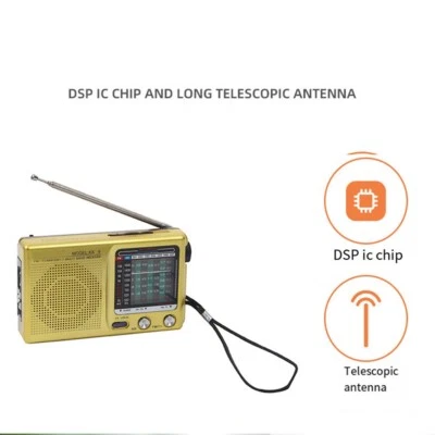 Mini radio portable avec antenne télescopique portable et alimentée par batter - Photo 1/4