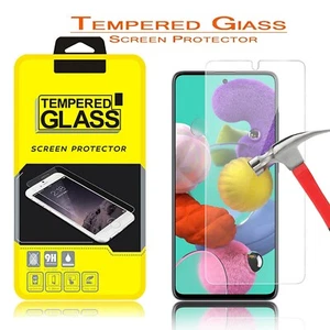 For Samsung Galaxy A71 5G A01 A51 A10E A20 HD Tempered Glass Screen Protector - Picture 1 of 36