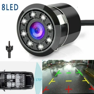 8 LED Cámara de reversa con visión trasera para automóvil 1080P HD Noche Impermeable Estacionamiento CAM - Imagen 1 de 12