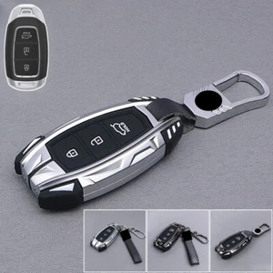 Zinc Alloy Silicone Car Key Case Cover For Hyundai Sonata Santa Veloster Azera - Picture 1 of 13