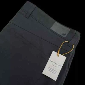 Pantaloni performance Peter Millar Crown Sport cinque tasche EB66 grigio ferro 38x34 $160 - Foto 1 di 9