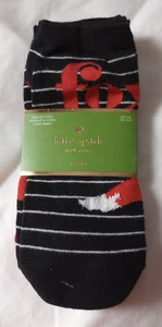 Kate Spade 3 Pair Women's No Show Sock Set Multi Color & Pattern Size 9-11 NWT - Picture 1 of 7